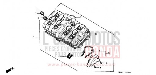 COUVERCLE DE CULASSE CBR600FK de 1989